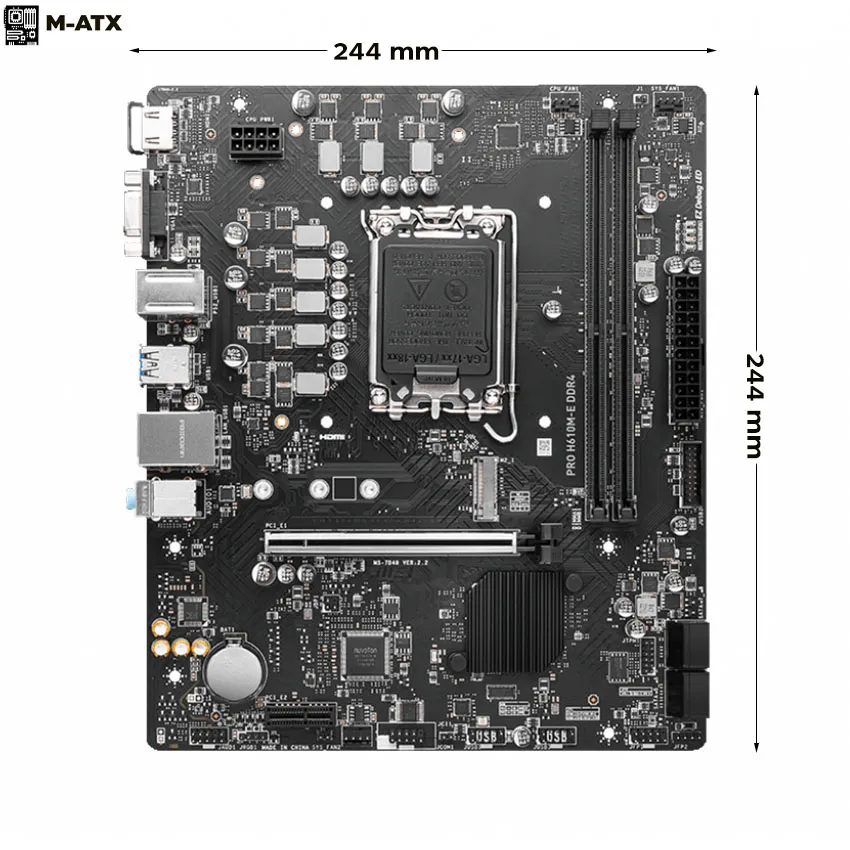 Mainboard MSI PRO H610M-E DDR4